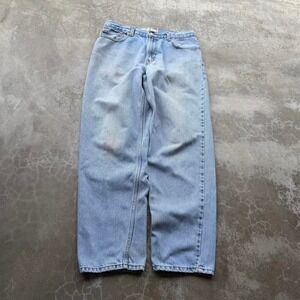 Vintage 90's Levi's 560 baggy fit wide light wash denim jeans